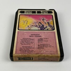 Vintage Harvest By Neil Young 8 Track Tape 1972  Music Classic Rock